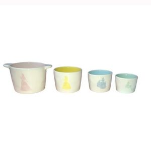 Rae Dunn Disney princess watercolor silhouette measuring cups set